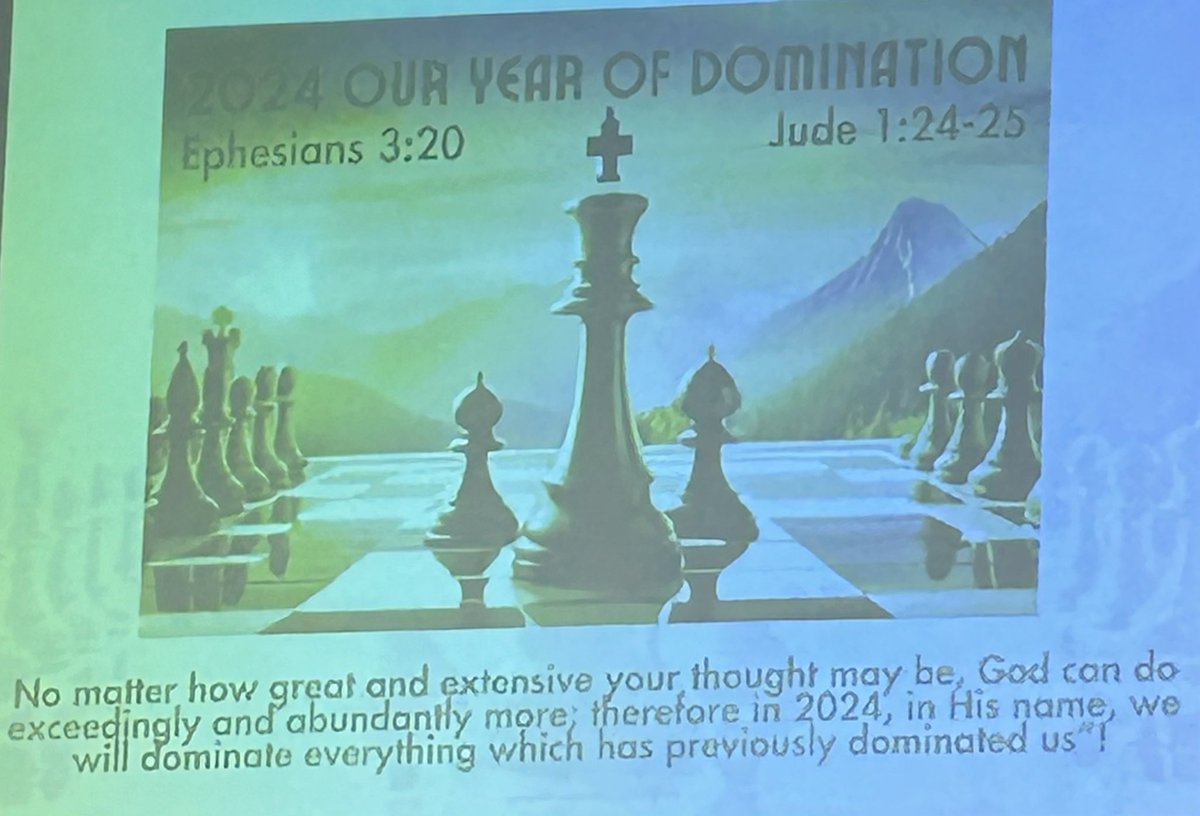 Our Year of Domination