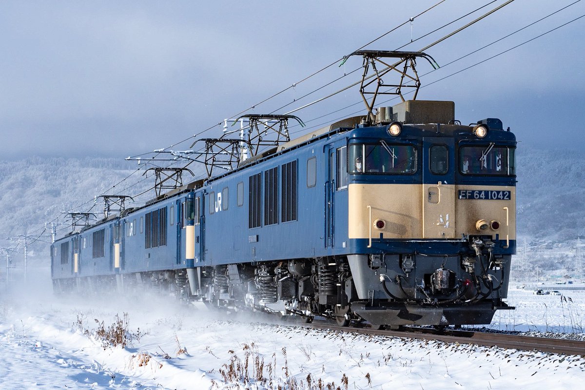 2022/1/1 お年玉回送 EF64原色4重連