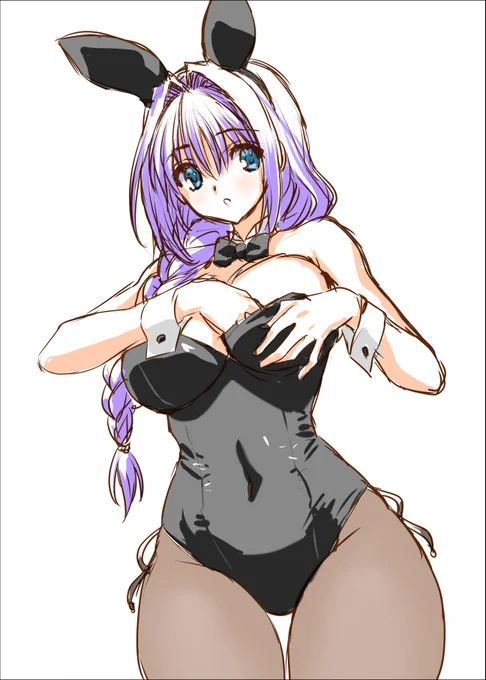 二枚目。パイポジ直しバニー秋子さん 