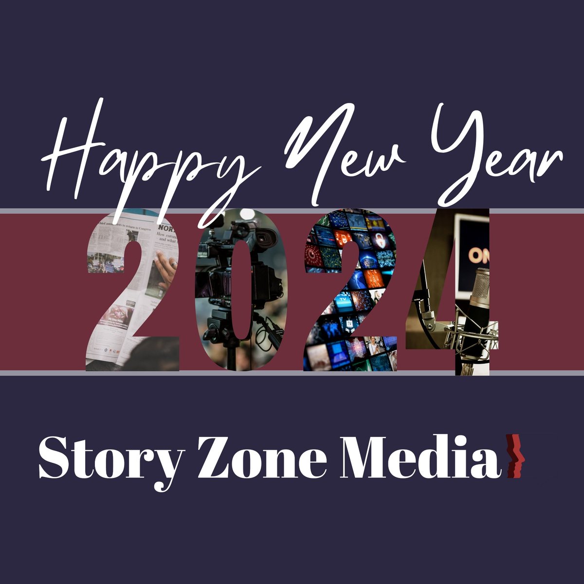 StoryZoneMedia's tweet photo. 🎉 Happy New Year from Story Zone Media! 🌟 Grateful for our incredible clients, amazing staff, and supportive friends and family. 🥂 Here's to more success, creativity, and shared moments in 2024! 🚀 #HappyNewYear #StoryZoneCheers 🎊 https://t.co/UhgWVw7nyU