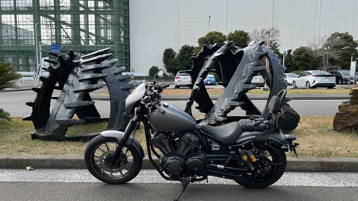 ModsMohikan's tweet photo. #yamaha #BOLT #バイク #ツーリング　#川崎マリエン https://t.co/8b2rfDEs9o