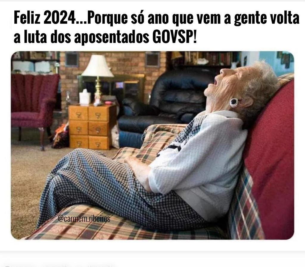 larissasegundo1's tweet photo. 2023 foi um ano de luta e decepção p/os aposentados GovSP Desistir de cobrar a devolução dos valores confiscados de suas aposentadorias ESTÁ FORA de COGITAÇÃO.
2024 será e é o ANO de BÊNÇÃOS, FÉ e DETERMINAÇÃO #iluminemaposentados @tarcisiogdf @assembleiasp https://t.co/NCqd9yp6Cj