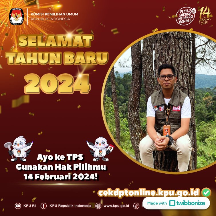 selamat tahun baru utk kita semua, sehat selalu, lancar rejeki, Tuhan sertai kita semua.

Yeremia Sihite
(sendiri aja, gak pala bawa-bawa keluarga)