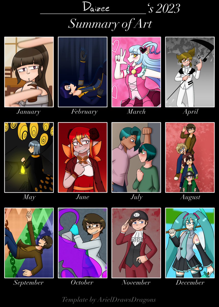AdequateDaizee's tweet photo. art summary thing #artsummary #artsummary2023 https://t.co/Tyr6k6ltjk