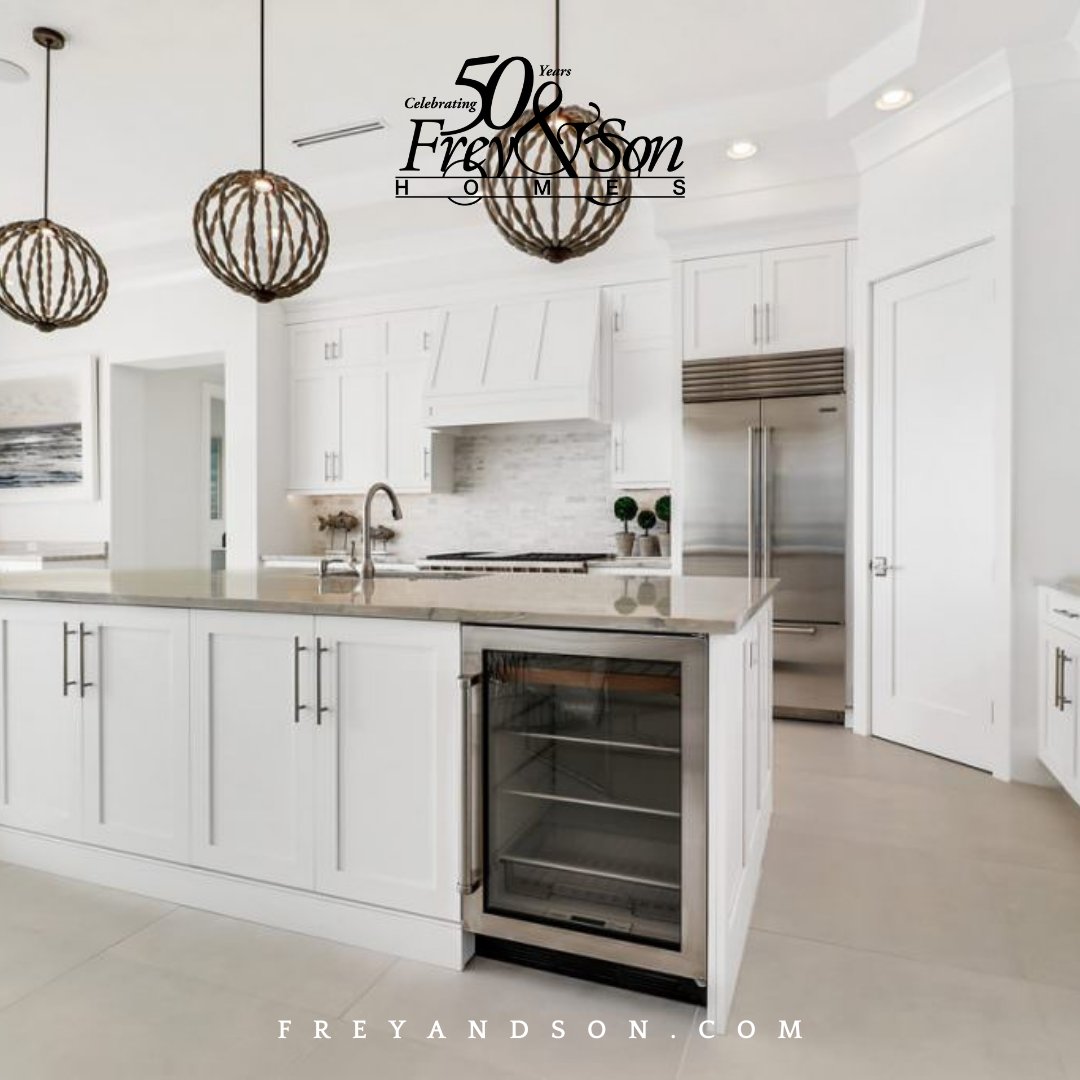 ✨ Cook in Style! 🍴✨ In your Frey & Son home, customize your kitchen to fit your culinary dreams. Gourmet cabinets, a spacious island, and built-in appliances await your personal touch. What's your must-have in a dream kitchen? Share below! #CustomKitchen #FreyandSon 🌟👩‍🍳