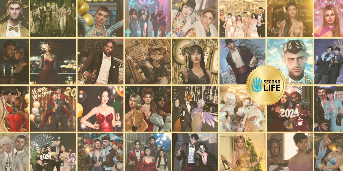 SecondLife's tweet photo. Happy New Year, Second Life Residents! 🎉

May 2024 bring you a wealth of good fortune, the warmth of great friendships, and the excitement of grand adventures in the virtual world and beyond. Your creativity and passion continue to shape the vibrant tapestry of Second Life, making it a truly extraordinary community.

A heartfelt thank you goes out to all Residents who have shared their stunning Second Life images with us. Let's continue to make Second Life a place of inspiration, connection, and endless possibilities!

For a chance to be featured in our #SLFeature Instagram stories, follow and tag us on Instagram. https://t.co/Hb3ge2Ia4o

For a chance to have your image featured as the Second Life pic of the day and in our social campaigns, submit your work to the Official Second Life Flickr Group. https://t.co/IHpQkJbydI

#SecondLife #LindenLab #virtualphotography #VirtualWorld #metaverse #SecondLifeAvatars #HappyNewYear #NewYearsEve