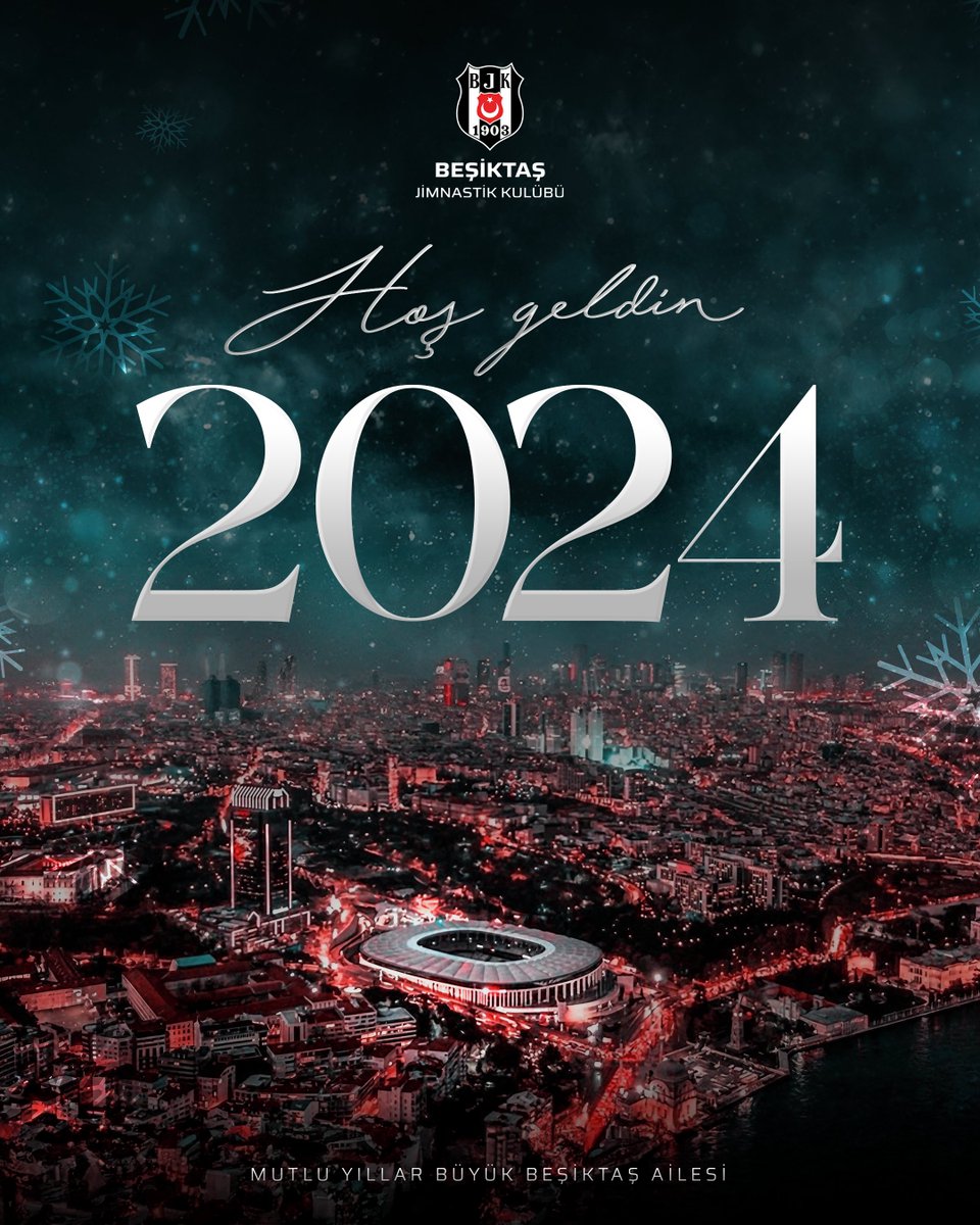 Hoş Geldin 2024!  ❄🎄

Mutlu Yıllar Büyük Beşiktaş Ailesi. ⚫⚪