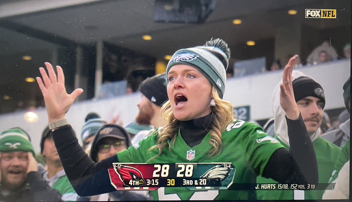 JClarkNBCS's tweet photo. Eagles fans right now https://t.co/H9GpIrbtHb