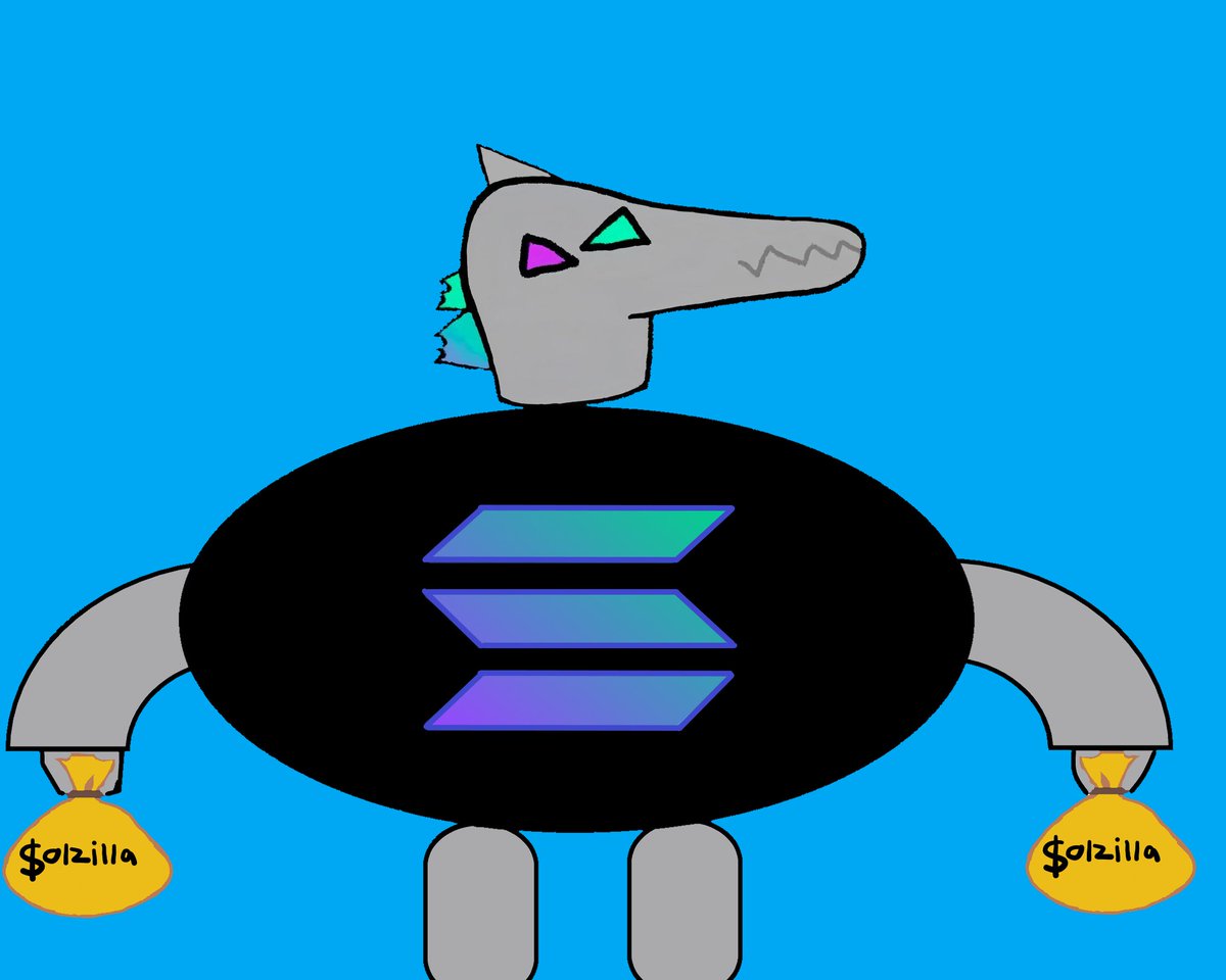 Shawnlessbeard's tweet photo. @SolzillaCoin Made in paint #SOLZILLA $SOL https://t.co/1UQUOY3H8h