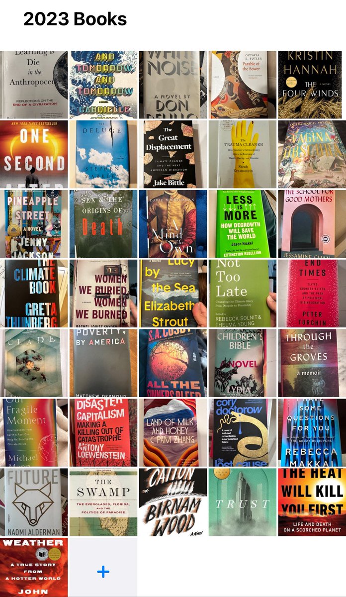 🩵🩵🩵 My 2023 Books 🩵🩵🩵 with special shout outs to @NaomiAllthenews @jeffgoodell @JohnVaillant @jasonhickel @RebeccaSolnit @GretaThunberg @MichaelEMann @doctorow @just_shelter @blacklionking73