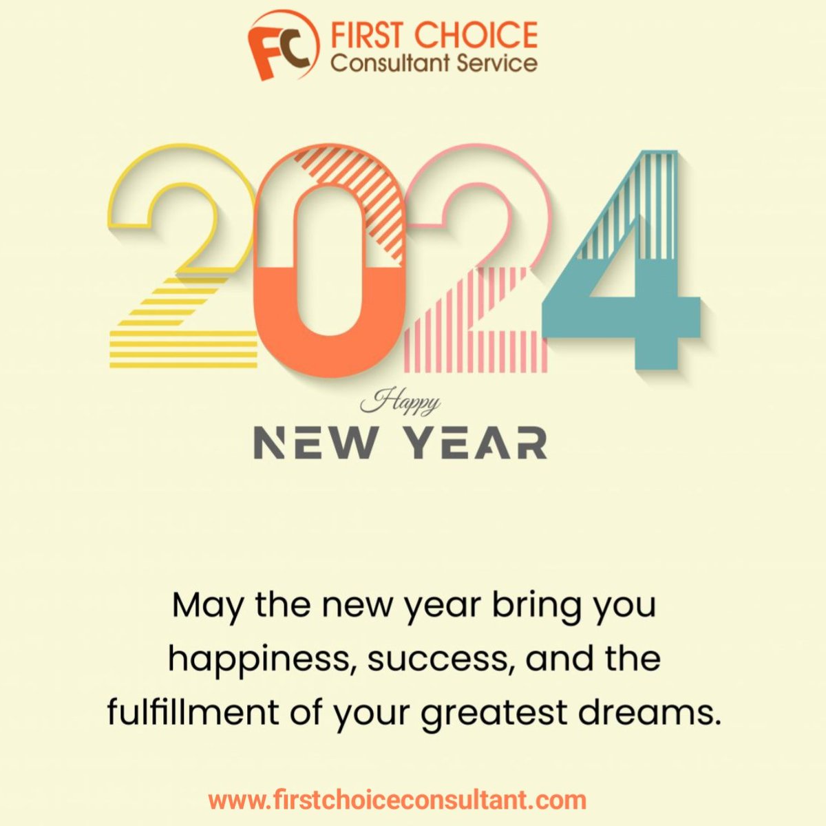 firstchoice_DL's tweet photo. Wishing you all a year filled with peace, love, good health and Happiness.  Wish you a happy new year! #HappyNewYear2024 https://t.co/VB7B3FgQ0a