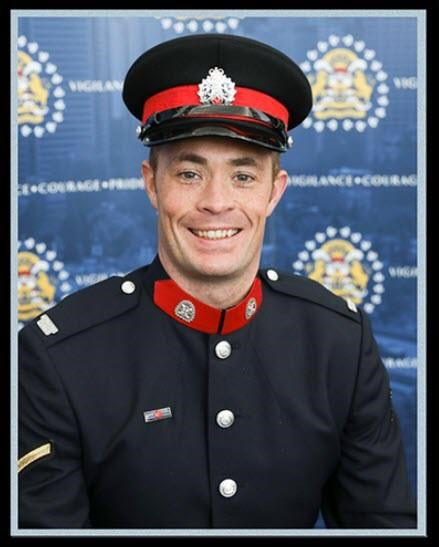 Three years ago today, Calgarians lost a true hero, we lost a colleague, and most importantly, a family lost a husband, brother and father. Andrew served his community with the utmost bravery and professionalism!  We will never forget. Rest easy Brother! #heroinlife