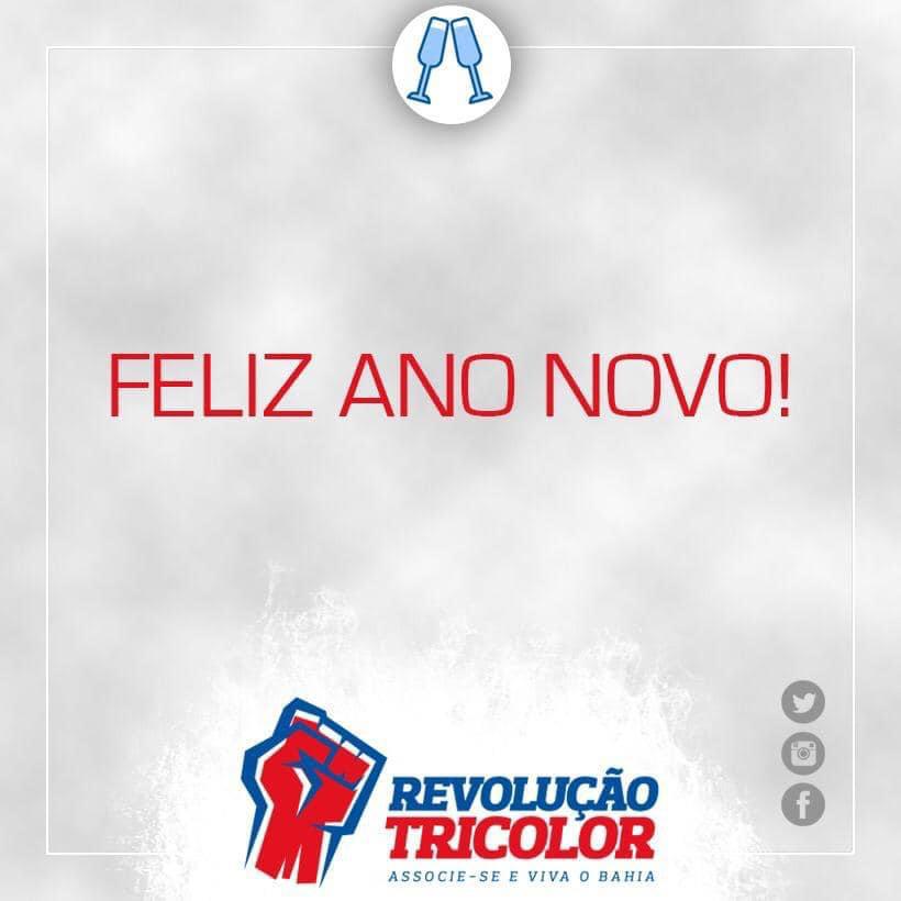 🎉 Feliz 2024, Revolucionários Tricolores! Superamos desafios em 2023 e juntos, faremos um Bahia mais foRTe. Vamos à luta! 💪 #RevoluçãoTricolor #FelizAnoNovo #Bahia93Anos #BahiaFoRTe #BBMP