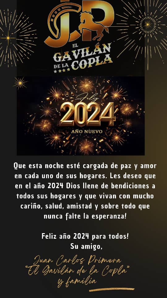 Juan Carlos Primera (@primeragavilan) on Twitter photo Feliz y bendecido 2024 Feliz y bendecido 2024
