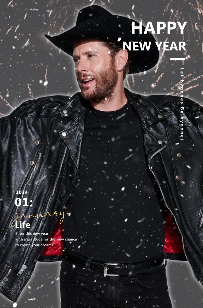 🥂 • Happy New Year everyone! Hopefully it’s going to be better than the year we’re living behind. 
#JensenAckles #spnfamily #HappyNewYear