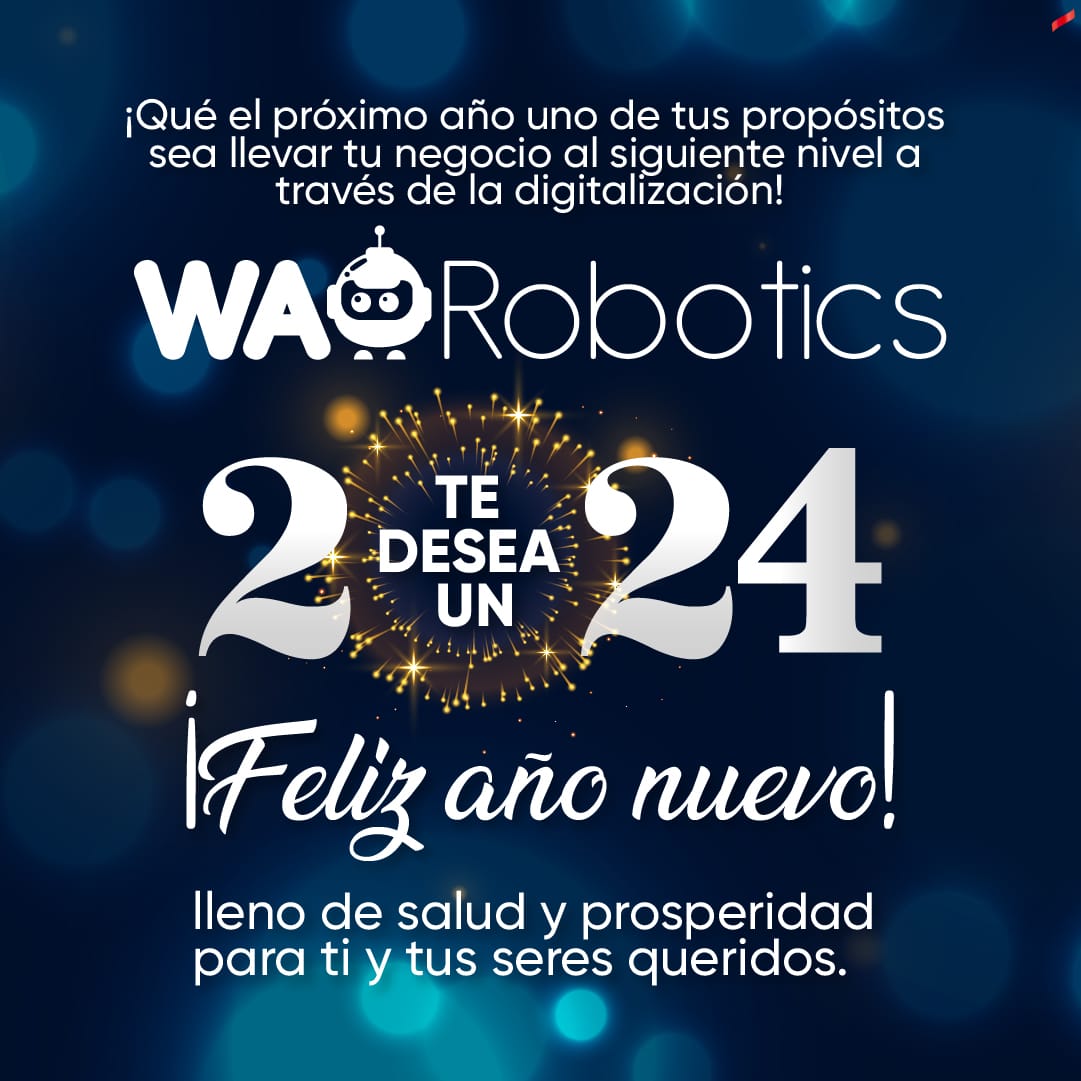 WAORobotics's tweet photo. ¡Les deseamos un año lleno de prosperidad, innovación y éxitos! 🥳🥳🥳🥳🥳

#felizañonuevo #feliz2024 #nuevoaño #Felizañonuevo2024 #emprendedor #emprendedores #emprendedoresexitosos #emprendedoreslatinos #emprendedoresonline #pymes #pymesméxico #consultoría #México https://t.co/LVEniEOwbh