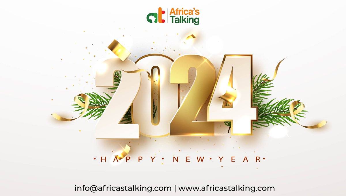 🌟✨ Embrace the possibilities of a New Year! 🚀 At Africa's Talking, we're excited to be part of your journey in 2024. Together, let's write a story of growth, innovation, and success ! #BuildWithAT #WeLoveNerds #HappyNewYear #2024