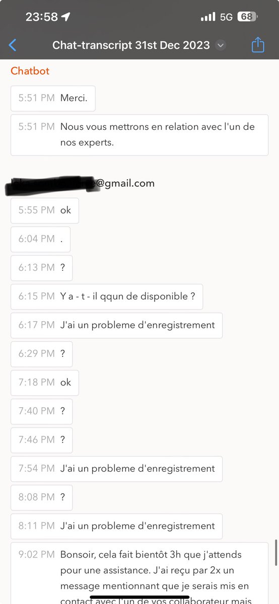 ursulaljd's tweet photo. @theairhelper open 24/7… yeah right! Don’t even answer the phone and don’t bother responding to chats! What a crappy service! https://t.co/ZN85Hop4DH