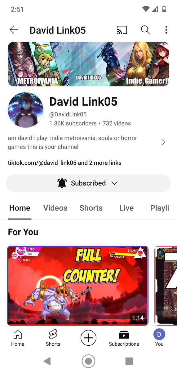 DavidLink64's tweet photo. Well almost made it to 2000 subs
To all indie devs metroivania 2D action or rpg
hu would like sopport Whit making content videos let me know
https://t.co/QfC7ngtUlq
#indiegame #IndieDevs #sopport #metroivania #pixelgames https://t.co/9mCuDEPd3O