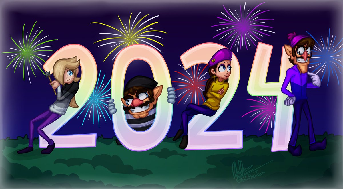 Purl_Phantasm's tweet photo. New year!

#waluigi #pauline #wario #rosalina https://t.co/8YWCHQctI6