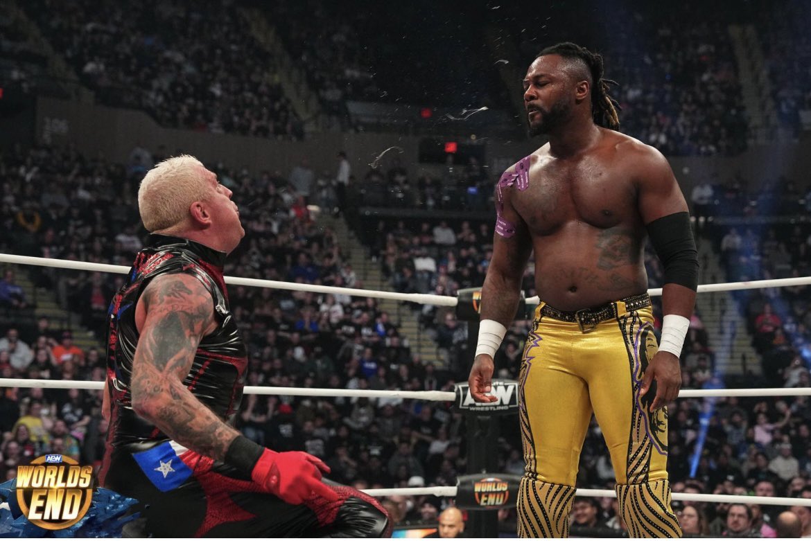 dustinrhodes's tweet photo. As much as I don't like @swerveconfident as a person, since our first match in Texas to last night...... he has become a Beast and will be world champion in 2024. #RespectYourGame but you're still a prick https://t.co/wVojBSBpgp