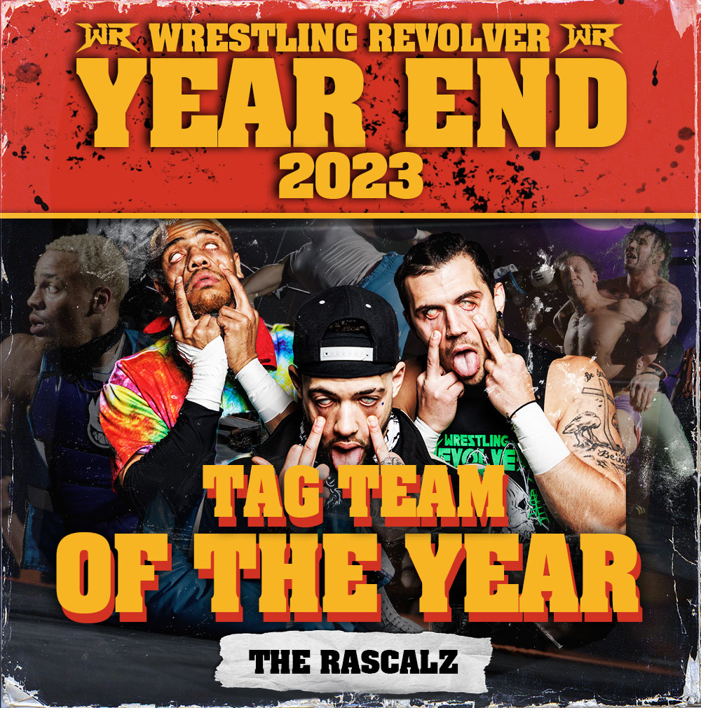 [BREAKING] The Rascalz are your 2023 Tag Team of the Year with 25% of the Vote! 🔺 Runner Up: SGC - 24% 🔺 3rd Place: ABC - 21% #RevolverYearEndAwards