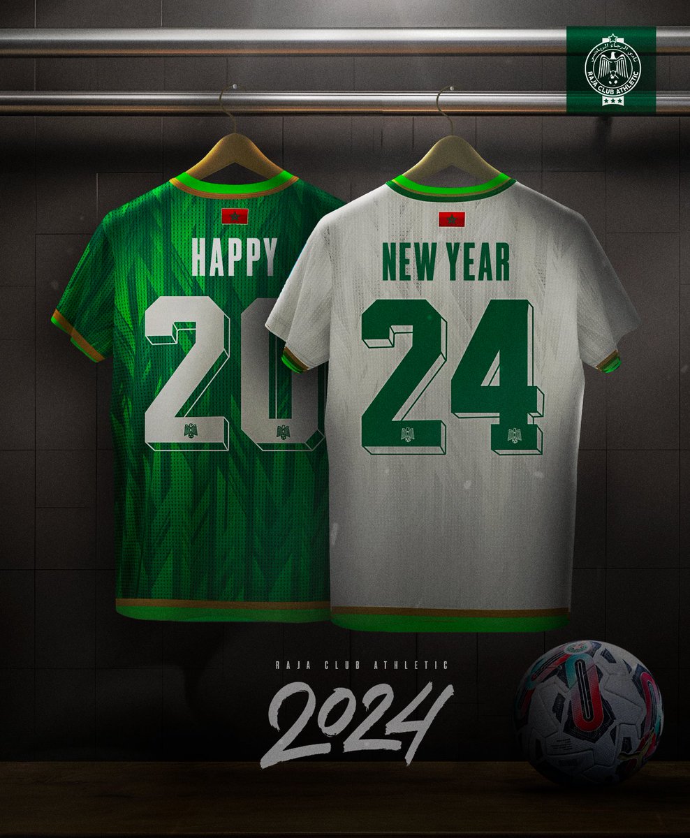 RCAofficiel's tweet photo. Happy New Year from everyone at Raja Club Athletic💚 https://t.co/JiHtEDKZ7f