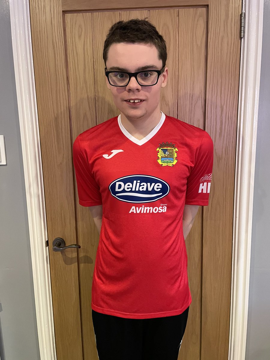covmum76's tweet photo. @SurpriseShirts thank you our son’s favourite present this year.  Will definitely be ordering again and recommending 😁⚽️👕 #bestpresent #happyteenager #newfan https://t.co/iTh5jx2diW