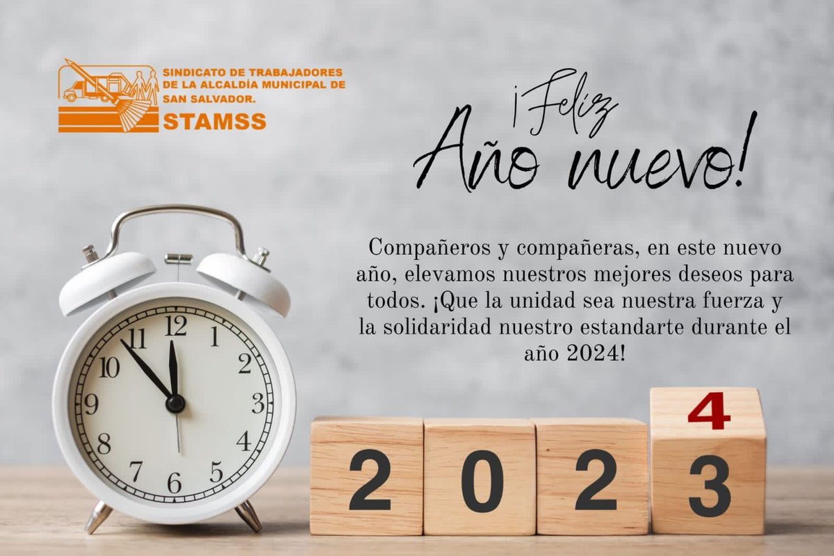 STAMSS_'s tweet photo. A todos nuestros compañeros y compañeras, de #STAMSS les decíamos que el próximo año esté lleno de éxitos, alegrías y sobre todo, la bendición de Dios.
¡Feliz Año Nuevo lleno de prosperidad para cada uno de ustedes! 🌟🙏 https://t.co/EuF1bMdGHx