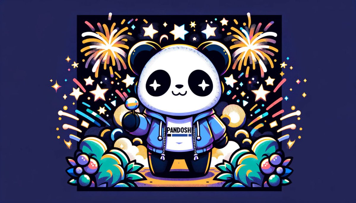 PandoshiDeFi's tweet image. Happy New Year to all our Pandoshi community! 🚀 As we step into 2024, get ready for an epic journey with #Pandoshi. We&apos;ve got big plans and exciting features on the horizon. Here&apos;s to a year of growth, innovation, and success in the #crypto world! 🎉