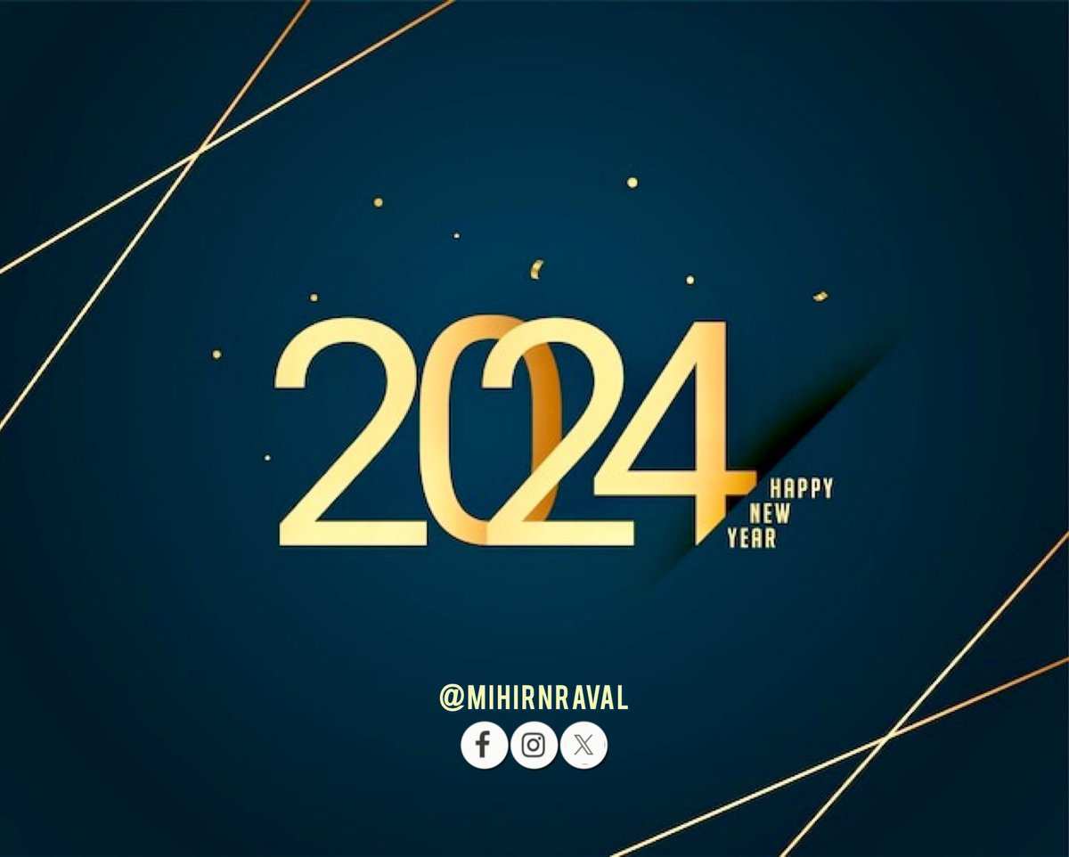 A very Happy and Prosperous 2024 to all of you 🤗🥳 #HappyNewYear2024 #NewYears2024 #HapNewYear
