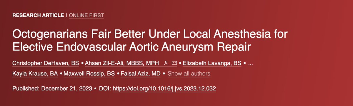 Faisal Aziz MD, MBA, FACS, Distinguished FSVS (@fa_vascularmd) on Twitter photo Two Publications just before the start of the New Year! Proud to share Penn State - VSORT's latest publications for the Year 2023. Both first authors are @PennStHealth students and future vascular surgeons! <a href="/ChrisDeHavenPSU/">Chris DeHaven</a> <a href="/ldogbe4/">Leana Dogbe</a>
Thank you <a href="/ahsanzileali/">Ahsan Zil E Ali</a>! #BestPostDocEver Two Publications just before the start of the New Year! Proud to share Penn State - VSORT's latest publications for the Year 2023. Both first authors are @PennStHealth students and future vascular surgeons! <a href="/ChrisDeHavenPSU/">Chris DeHaven</a> <a href="/ldogbe4/">Leana Dogbe</a>
Thank you <a href="/ahsanzileali/">Ahsan Zil E Ali</a>! #BestPostDocEver