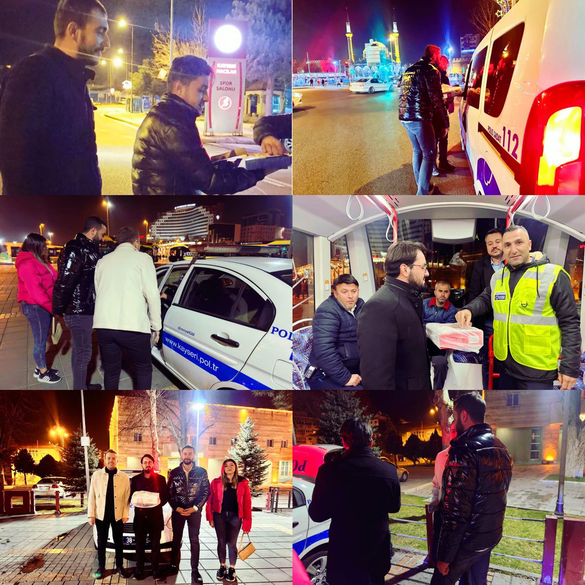 akgenckayseri's tweet photo. 📍KAYSERİ

16 İlçemizle eş zamanlı olarak görev başındaki kahraman polis memurlarımıza yılbaşı ziyaretleri kapsamında ziyaret ederek; vatandaşlarımızın huzur ve güvenliği için gece gündüz demeden, büyük bir özveriyle çalışan Emniyet görevlilerimize ikramlarda bulunup +++ https://t.co/F17Kysmerz