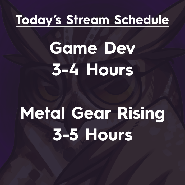 Shady_0wl's tweet photo. https://t.co/w0ee06sPW6 #twitch #gamedev #metalgearrising https://t.co/DFmWkWOLm1