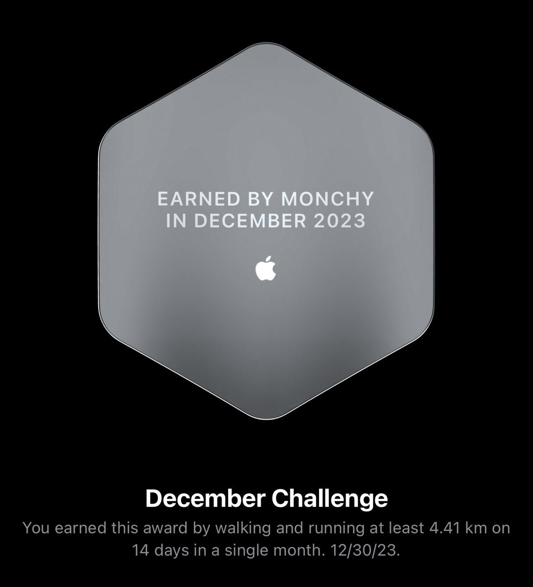 Raov3's tweet image. #monthlychallenge #AppleWatch #fitness mejor tarde que nunca 🦾😜 vamos por uno próspero happy 2024 ☺️ @fer_schez