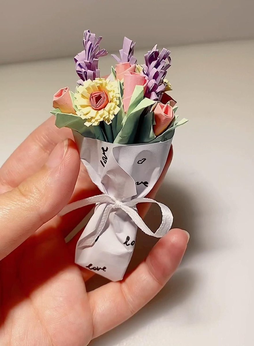 paper flowers bouquet 💐