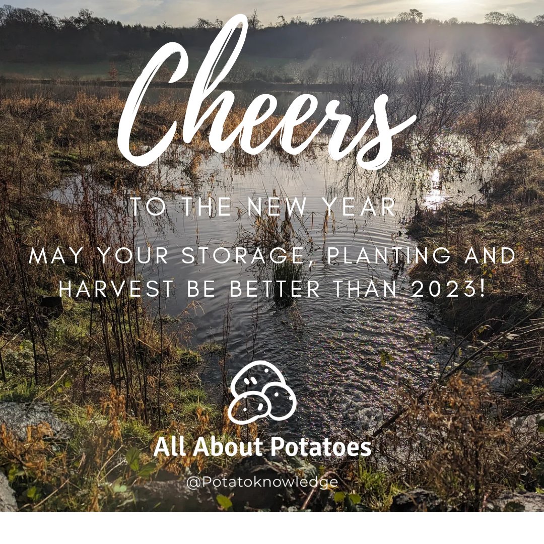 potatoknowledge's tweet photo. Happy New year to everyone involved in potatoes from minituber production, to ware growers to cooks all over the world. 

#happynewyear #2023 #2024 #cantbeworse
#thepotatoforum #allaboutpotatoes #potatoknowledge #agriculture #farming #farm365 #farm #papa #patata https://t.co/i0A33ovOiP