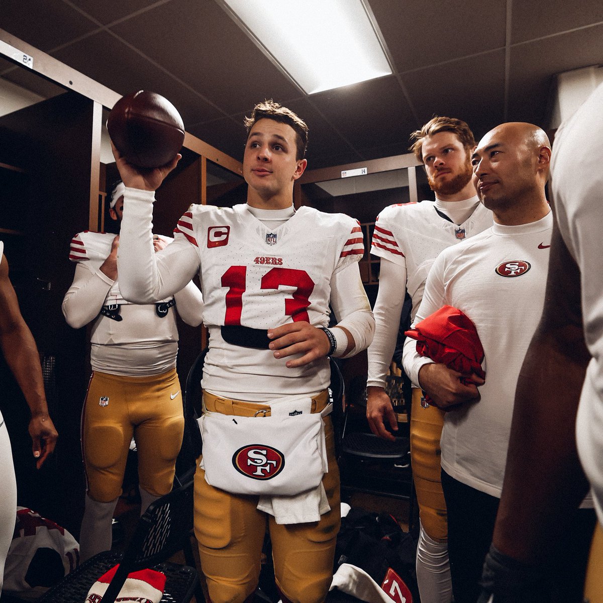 San Francisco 49ers (@49ers) on Twitter photo From the final pick in the NFL Draft to setting franchise records.
Let's keep it rolling, <a href="/brockpurdy13/">Brock Purdy</a>. From the final pick in the NFL Draft to setting franchise records.
Let's keep it rolling, <a href="/brockpurdy13/">Brock Purdy</a>.