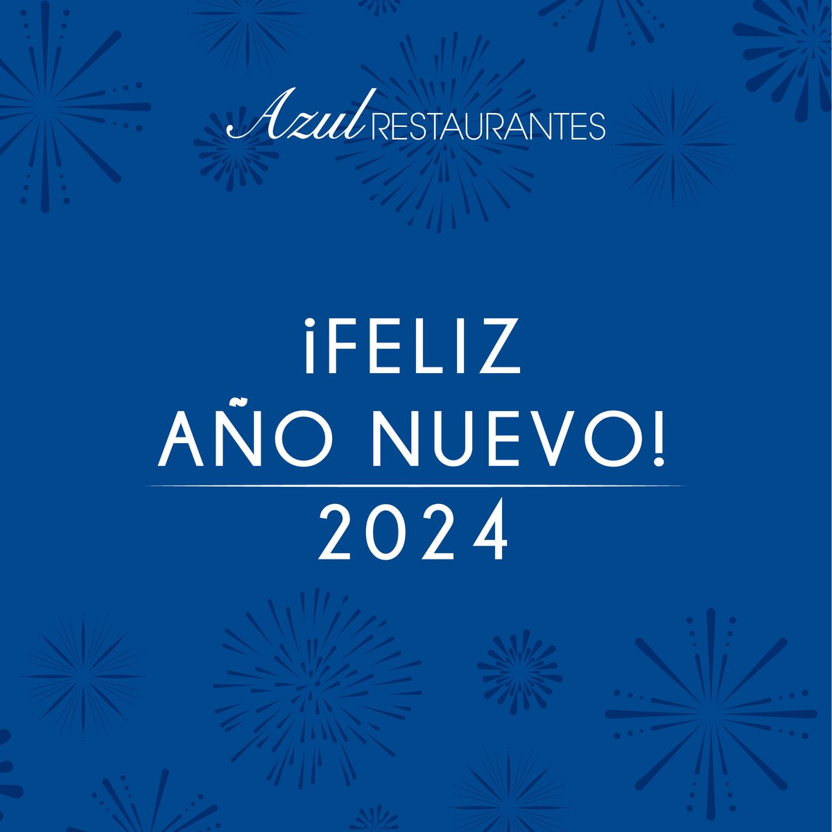 Para Año Nuevo, renovamos nuestros deseos de felicidad y éxitos para todos ustedes. Que cada comida en Azul Restaurantes sea un recordatorio de momentos especiales y momentos compartidos. ¡Les deseamos un Año Nuevo lleno de esperanza, amor y deliciosas sorpresas!