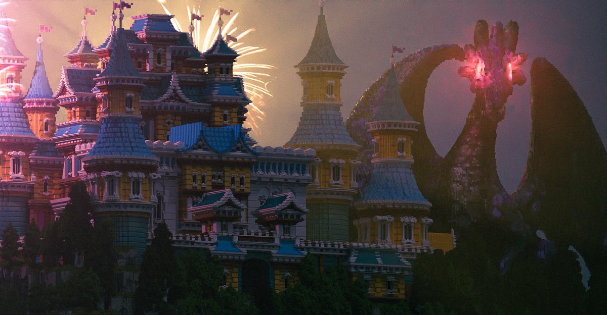 blocksbyforge's tweet image. New Year's Eve Castle Project 🎉
👷‍♂️Built by: 
SirBlack 
Fiksat 
ArtxPL

#minecraft #HappyNewYear