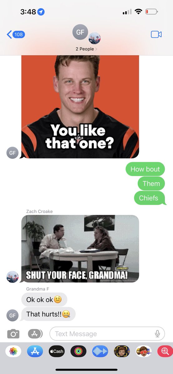 max_croake's tweet photo. Having a Grandma as a Bengals Fan https://t.co/4n03qIJBkL