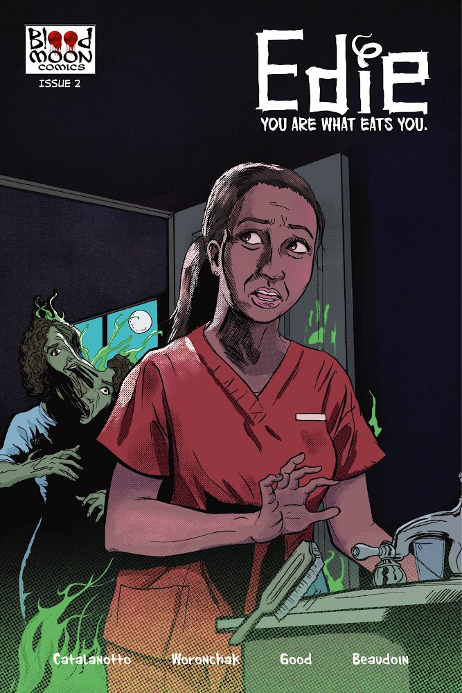 vintage_eight's tweet photo. Reminder! Edie Issues 1-3 are available for preorder right now! Issue 1 drops Jan 10th!  Horror fans don’t miss out on this modern look at the Blob! #Horrifying #monsters #HorrorArt #ComicArt #HorrorCommunity #HorrorFamily @ColorsofDarkPod @blood_moon_art @BDisgusting https://t.co/79fbj49rQ4