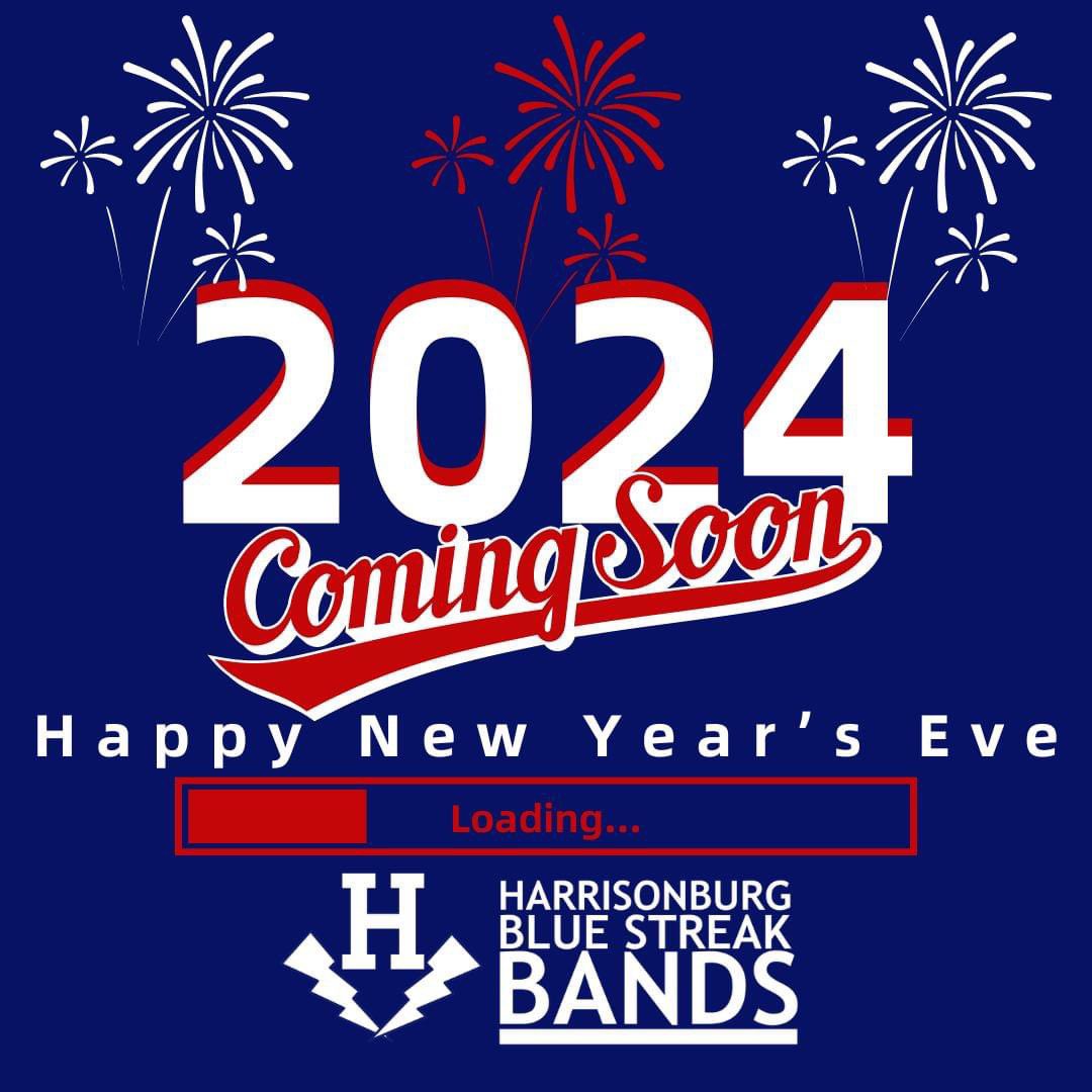 Harrisonburg HS Band (@BlueStreakBands) on Twitter photo 2023-12-31 22:04:28