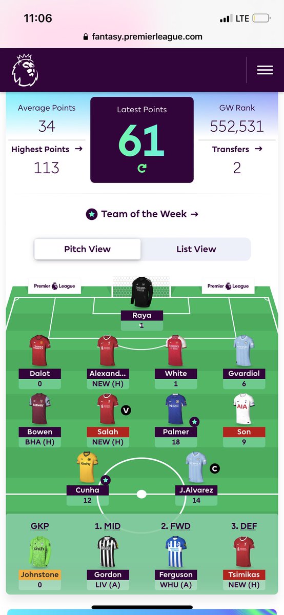 Shitty Arsenal just had to ruin it 🚮
#fpl #FPL #FPLCommunity
