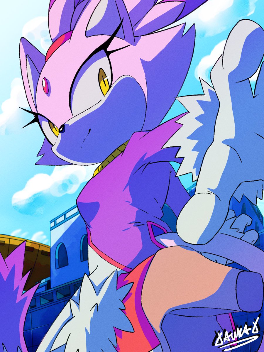AuraX118's tweet photo. Blaze the cat #blazethecat #sonic #sonicthehedgehog https://t.co/I4wy0udmTk