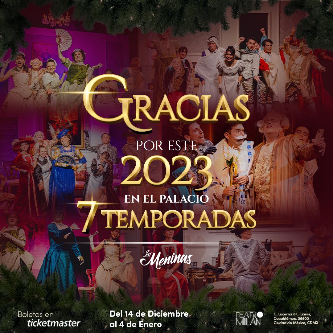 No tenemos más que agradecimiento con ustedes por ser parte de nuestro Palacio este año 🙌🏼👑

Nos vemos en 2024 con más historias que contar 🇲🇽🎭