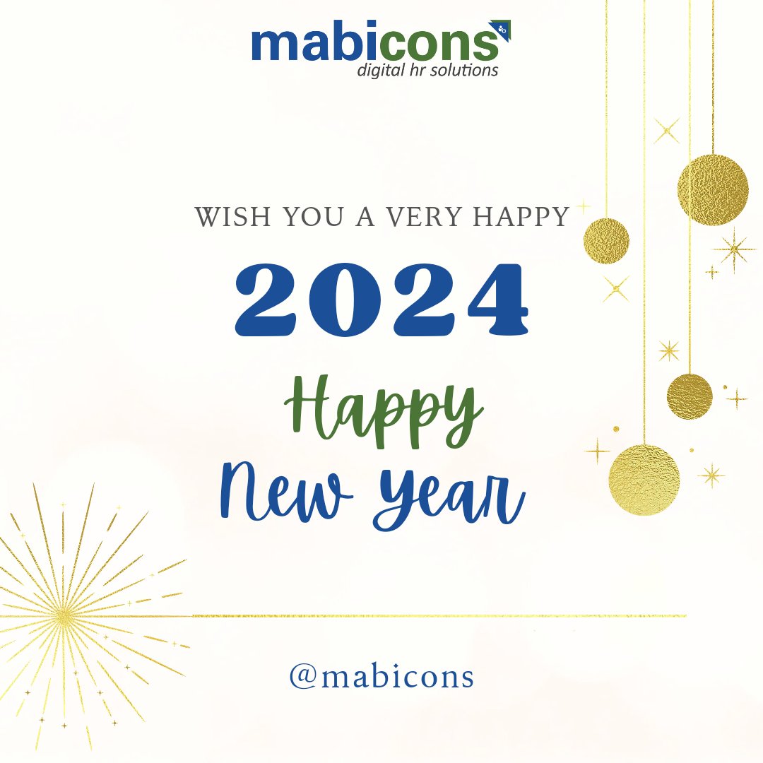 mabicons's tweet photo. As the New Year dawns, may it bring new hopes, new aspirations, and a shower of blessings. Happy 2024!
.
.
.
.
#hr #job #hiring #digitalhrhaizaroori #mabicons #newyear #happynewyear #2024 #year2024 #talentAcquisition https://t.co/SY8YjMEDdN