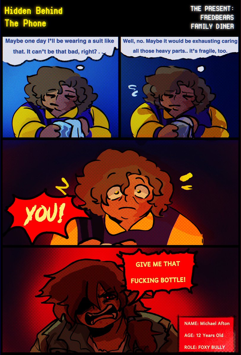 hbtpcomic's tweet photo. The Present || June 3, 1982
#FNAF #fivenightsatfreddys #hbtp #hiddenbehindthephone #fnafcomic https://t.co/epy3gMDMxg