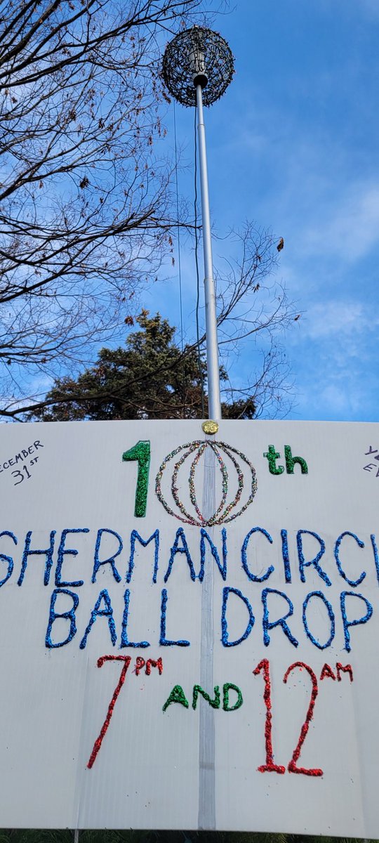 The annual Sherman Circle Ball Drop takes place at 7p.m. and Midnight. #WashingtonDC #NYE @DCNewsNow