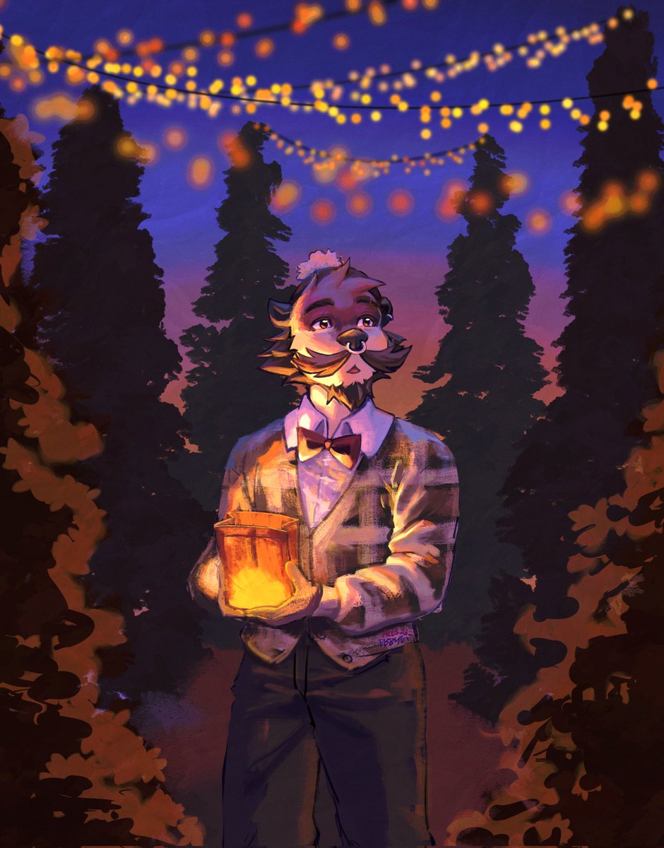 acesarena's tweet photo. Walking amongst the luminarias 
Secret santa gift for @Wulfiao 🥺✨ https://t.co/GwtPqFQ8ZO